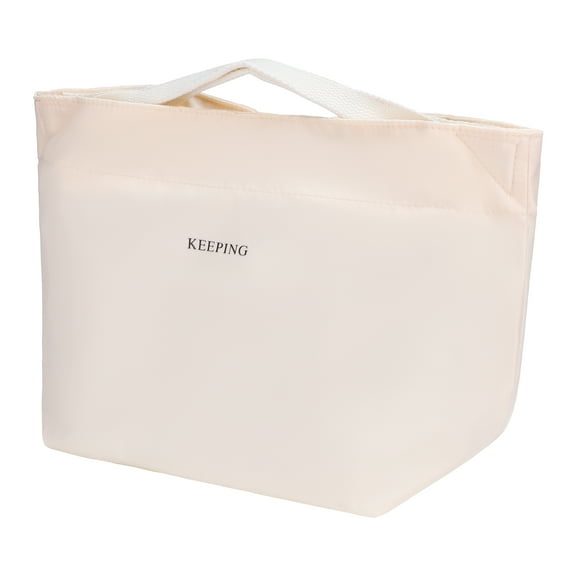 Unique Bargains Insulated Lunch Bag for Work, Travel Apricot