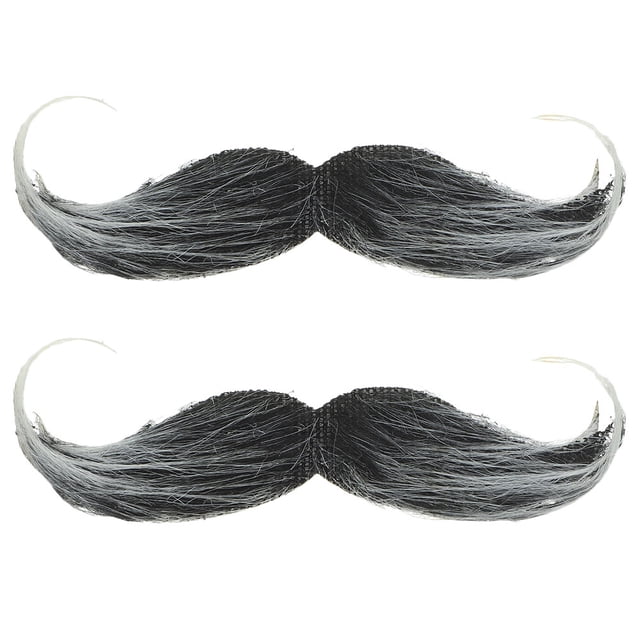 2 uds bigote falso barba realista bigote falso barba Artificial barba realista para fiesta