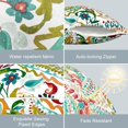 thumbnail image 3 of Outdoor Throw Pillow Covers Waterproof Tropic Accent Pillow Cases Fluffy Outdoor Cushion Covers for Garden and Patio Furniture Decoration, 16x16, 2 Pack, Pretty Paisley, 3 of 6
