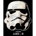thumbnail image 2 of Junior's Star Wars: Andor Stormtrooper Helmet  Graphic Tee Black 2X Large, 2 of 3