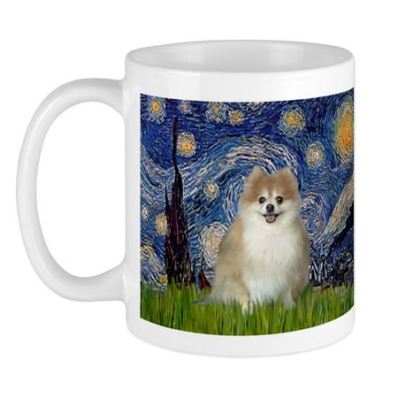 

CafePress - Starry / Pomeranian Mug - Ceramic Coffee Tea Novelty Mug Cup 11 oz