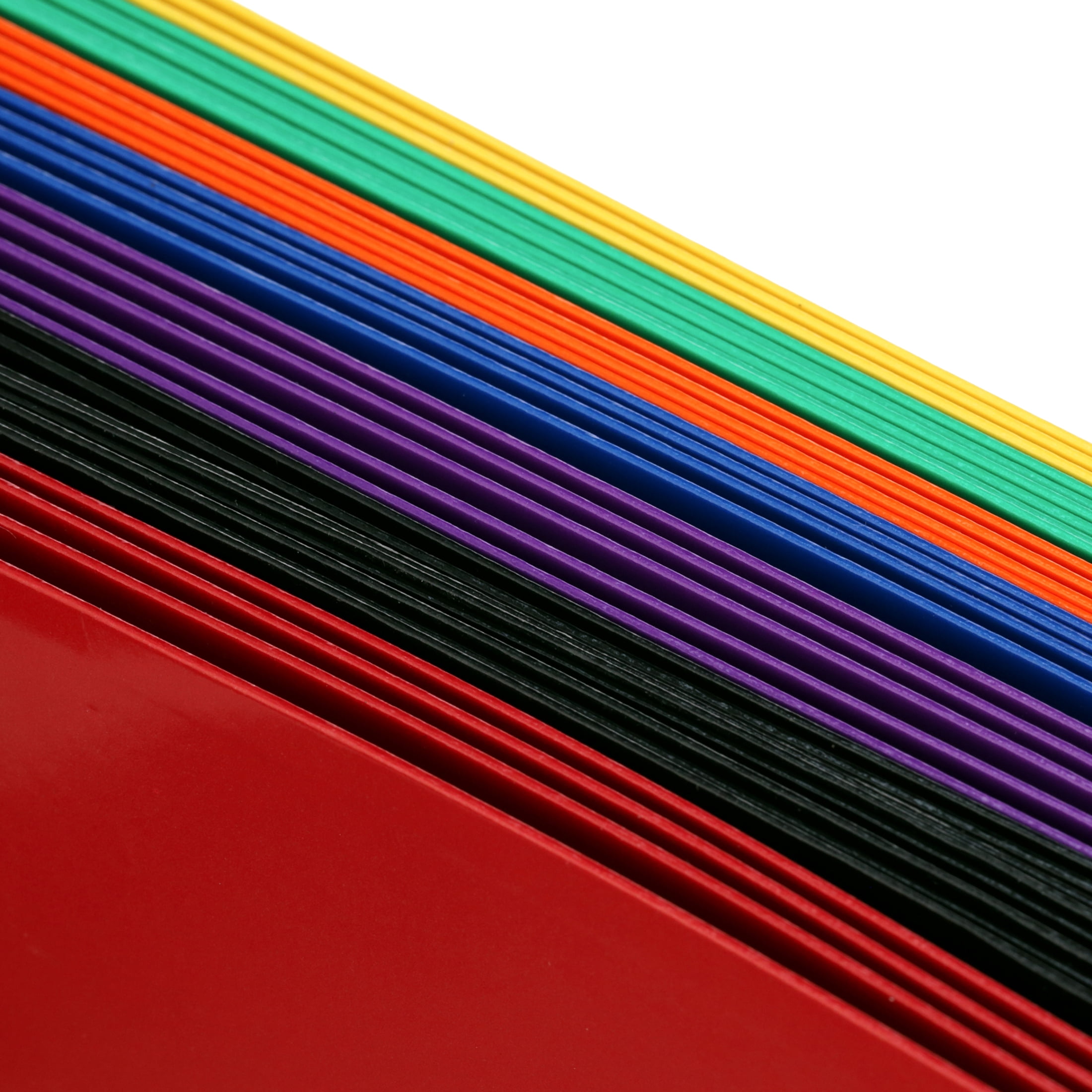 2 Pocket Glossy Laminated Paper Folders, Assorted Colors, Letter Size, Paper Portfolios by Better Office Products, Box of 25 Assorted Color Folders (no prongs)