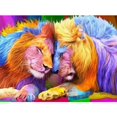 thumbnail image 1 of Kit de bordado de diamantes redondos coloridos con diseño de León, pintura de diamante, punto de cruz, mosaico de animales, regalo hecho a mano, 12x16 pulgadas, 1 of 5