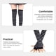 thumbnail image 4 of 1 juego de calentadores de brazos para mujer, medias largas y cálidas, calentadores de piernas decorativos de invierno., 4 of 8