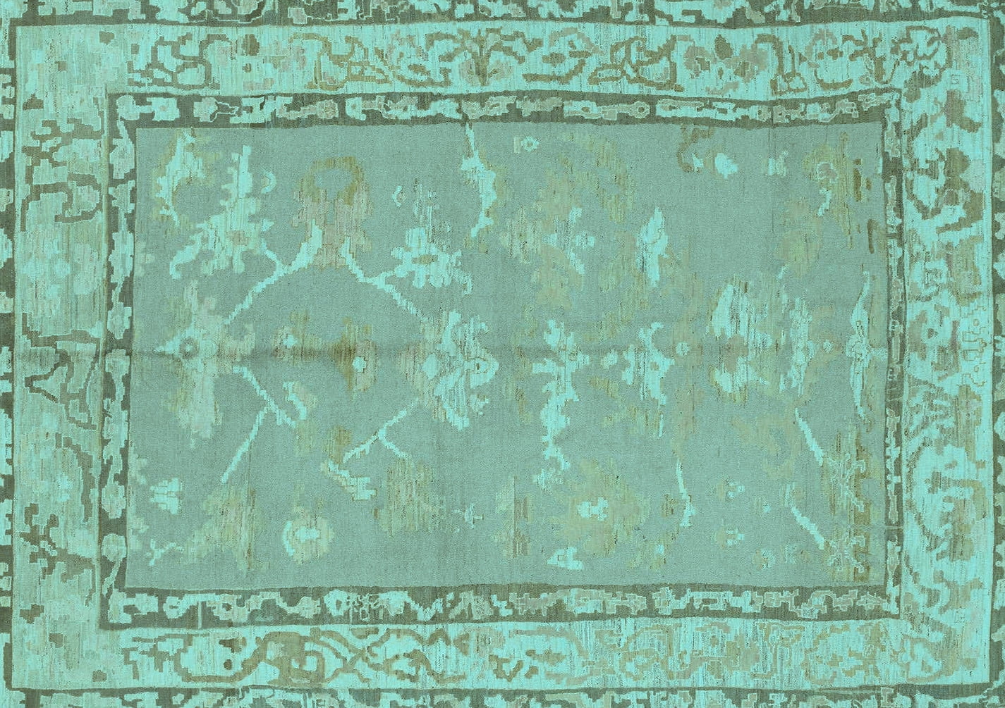 Ahgly Company Indoor Rectangle Abstract Light Blue Modern Area Rugs, 2 ...