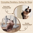 thumbnail image 5 of Yaheetech 63" Multi-Level Cat Tree with Condo, Hammock, Basket & Scratching Ramp, Light Gray, 5 of 7