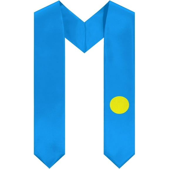 DABOYOZHZH Palau Flag Graduation Stole Shawl Sash Honor For Study Aboard International Students