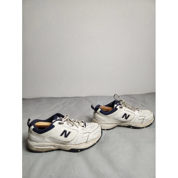 New Balance 608 V2 Walking Shoes Mens Size 9.5 4E White Blue Athletic Sneakers