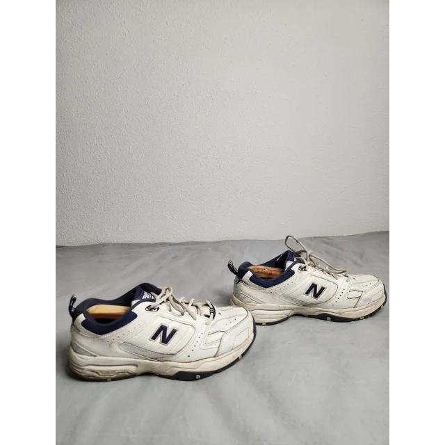 New Balance 608 V2 Walking Shoes Mens Size 9.5 4E White Blue Athletic Sneakers