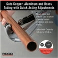 thumbnail image 3 of RIDGID 1/4 in. to 1-5/8 in. 151 Quick Acting Copper Pipe  Aluminum Tubing Cutter w/ Easy Change Wheel Pin + Spare Wheel, 3 of 11
