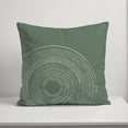 thumbnail image 5 of Creative Products Green Circle Dot Pattern 18x18 Indoor / Outdoor Pillow, 5 of 9