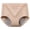 Khaki, variant on yunLCZ Women's Cotton Underwear High Waist Women's Mid High Waist Solid Color Plus Size Pocket Anti Leakage Elastic Comfortable Fit Underwear