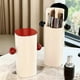 thumbnail image 3 of Automatic Lifting Dustproof Four-Compartment Makeup Brush Storage Holder, Cosmetics Make Up Brush Holder Black, 3 of 5