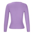 thumbnail image 5 of Annhoo Knitted Tops for Women Casual Slim V Neck Long Sleeve Pullover Shirts Fall Comfy Soft Sweater Blouses, 5 of 6