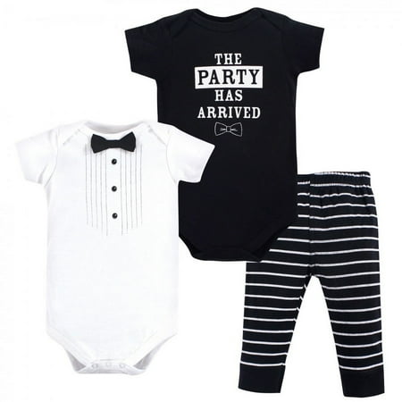 UPC: 0660168715804 | Little Treasure Baby Boy Cotton Bodysuit and Pant Set  Party Tux  6-9 Months