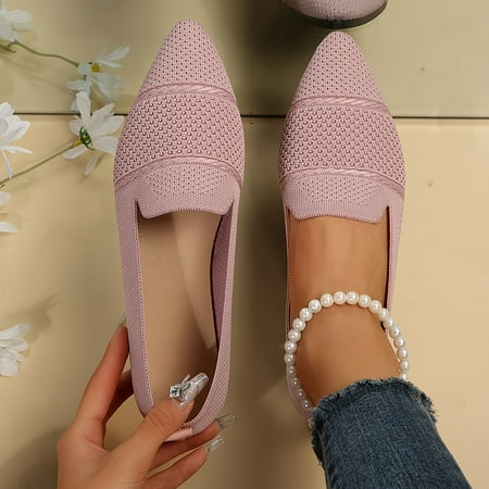 

Women s All-Match Daily Flats Elegant Pointed Toe Slip On Flat Shoes with Side Cut-out