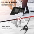 thumbnail image 4 of Minkissy Aluminum Snow Shovel with Ice Scraper Feature for Camping and Snowmobile Trail Maintenance, 4 of 8