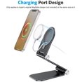 thumbnail image 4 of Stand for MagSafe Charger, Foldable MagSafe Stand Holder for iPhone 12 Series, Magsafe Accessories Designed for iPhone 12 Pro Max / 12 Pro / 12 Mini / 12, MagSafe Charger Not Included, Black, 4 of 8