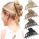 thumbnail image 1 of wonima11 4 Pack Hair Claw Clips for Women, 4.7‘’ Large Hair Clips for Thick Thin Hair, Non-slip Matte Big Hair Claws for Girls (Black, White, Brown, Khaki), 1 of 1