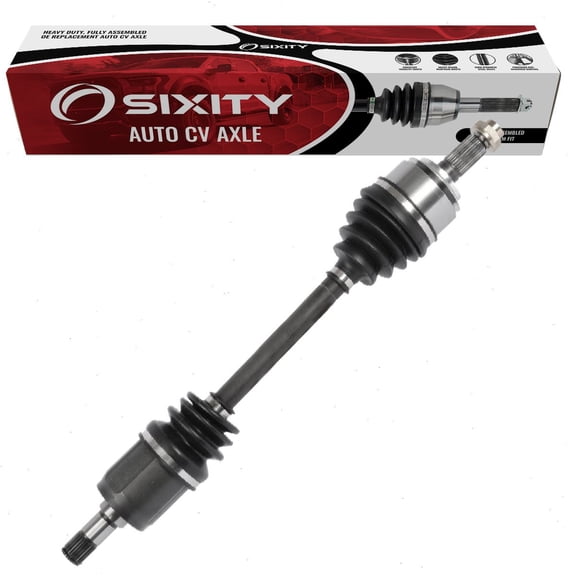Sixity Front Left CV Axle compatible with Honda Civic 1.8L L4 2006-2015 - Driver Side Complete Axle Shaft Assembly