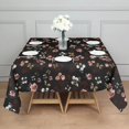 thumbnail image 3 of Pioneer Flower Floral Print Pattern Square Tablecloth,Waterproof Square Table Cover,Wipeable Spillproof Washable Table Cover for Home Kitchen Party Decor 52"x52"(132x132cm), 3 of 6