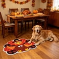 thumbnail image 5 of Zynviq Chicken Area Rugs 31.5" X 19.7" Thanksgiving Throw Rug Polyester Novelty Washable Orange Small Rug for Bedroom, 5 of 6