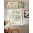 thumbnail image 2 of Spring Nature Valances for Windows, Rod Pocket Kitchen Valance Curtains - Soft & Washable Small Window Treatment for Living Room,&nbsp;Bathroom, Hanging Flower Dew Drop , 42x12 Inch, 1 Panel, 2 of 9
