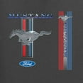 thumbnail image 2 of Wild Bobby, Ford Mustang Classic Pony USA Logo Emblem, Cars and Trucks, Front and Back Unisex Crewneck Graphic Sweatshirt, Charcoal, 3X-Large, 2 of 4