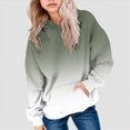 thumbnail image 2 of Staki Hoodies for Teen Girls Oversized Gradient Pullover Sweatshirts Cute Trendy Comfy Y2K Clothes 1-14Y(Green,9-10 Years), 2 of 6