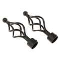 thumbnail image 1 of 2 Piezas de Varillas Decorativas para Cortinas BLESIY Twist Black, 1 of 8
