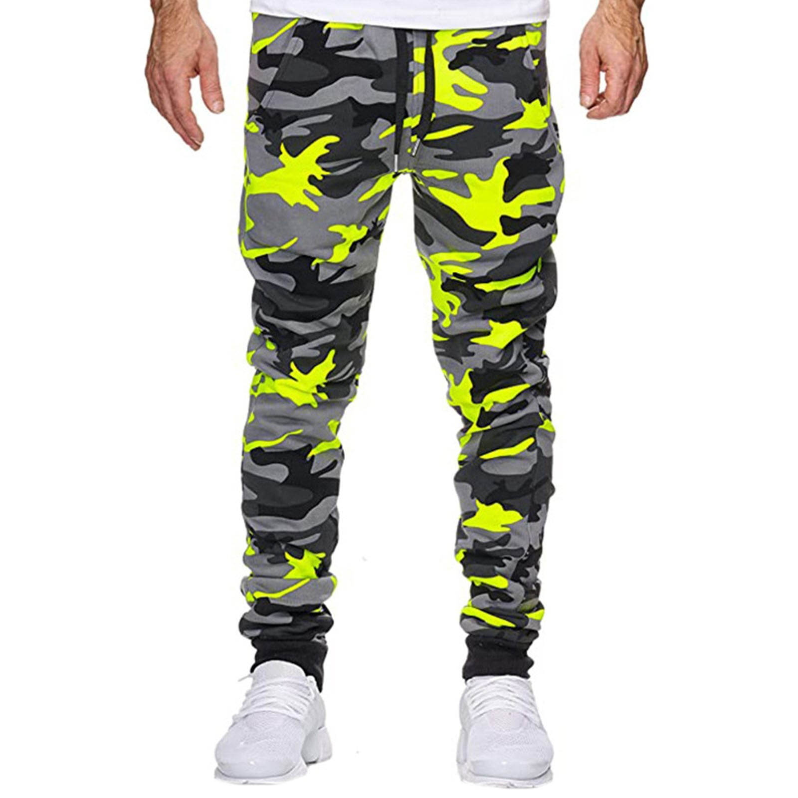 dtydtpe sweatpants for men men's camouflage print shot sports jogging ...