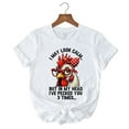 thumbnail image 6 of Pecking Chicken T-Shirt, Red Glasses and Bow White Tee for Sassy Women, 6 of 6