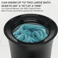 thumbnail image 3 of LiveFine Bucket Towel Warmer for Oversized Bath Towels, Bucket Finish, 3 of 7