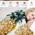 thumbnail image 3 of ARISTURING Cute Pineapple Stylish Glitter Throw Blanket Super Soft Warm Bed Blankets for Couch Bedroom Sofa Office Car, All Season Cozy Flannel Plush Blanket for Girls Boys Adults, 3 of 6