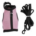 thumbnail image 4 of Harness and Leash Set for Small Animals Adjustable Mesh Vest with Lead Comfort Breathable Walking Gear for Guinea Pigs Rabbits and Outdoor Walking Control,Pink,S, 4 of 4