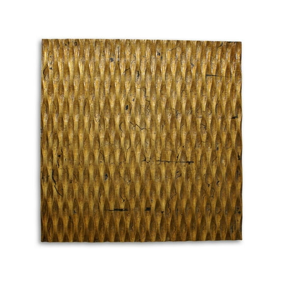 Screen Gems SGWA-83 Metallic Ridge Gold Wall Art-Finish:Gold