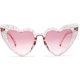 thumbnail image 1 of Clout Heart Goggles Retro Cat Eye Mod Style Vintage Kurt Cobain Gafas de sol, rosa JAMW Sencillez, 1 of 5