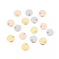 thumbnail image 6 of U8MO 20pcs Stainless Steel Metal Pendants Beads for Jewelry Earring Making 6mm~25mm-Gold-8mm, 6 of 6