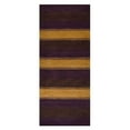 thumbnail image 2 of Rugsotic Carpets Handmade Rugs Hand Knotted Loom Runner 2'6''x10' Purple Brown Wool for Indoor Use, 2 of 5