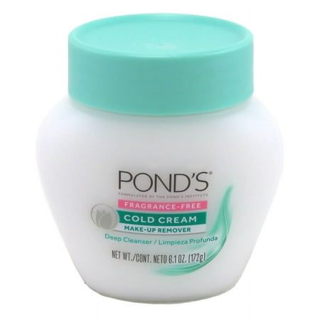 Ponds Cold Cream Make-Up Remover Fragrance-Free 6.1oz (Pack of 3)