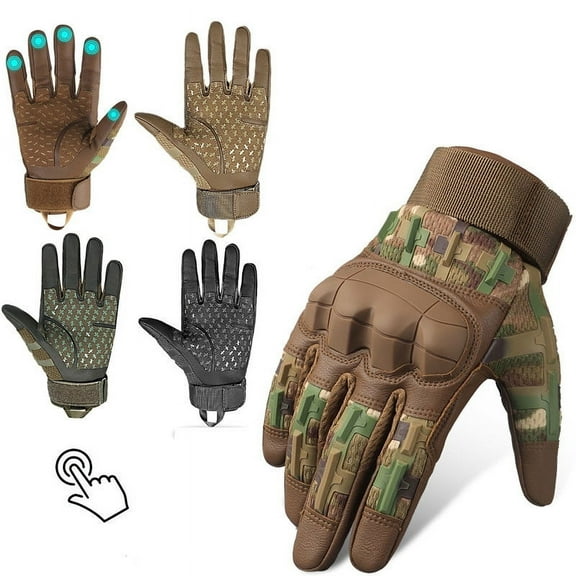 Msgweeeg Warm Gloves for Men Women Winter Gloves Rubber Guard Gloves for Men Touchscreen Motorcycle Hunting Outdoor for Cold Weather, Windproof, and Insulation