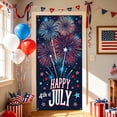 thumbnail image 4 of Linnome Independence Day Door Cover Hanging Cloth Background Cloth for Anniversary Celebration 70.9x35.4 Inch Multicolor#03, 4 of 6