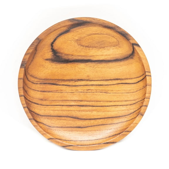 Rainforest Bowls Round Teak Wood Plate - Small