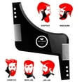 thumbnail image 1 of Beard Style Comb Multi-functional Men Moustache Moulding Styling Tools Template Brush Hair Beard Template, 1 of 8