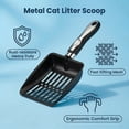 thumbnail image 5 of Cat Litter Scoop, Heavy Duty Metal Litter Scoop, Stainless Steel Scoop for Cats, Black, 5 of 7