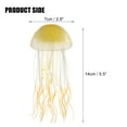 thumbnail image 4 of Decoración de medusas para pecera, adornos fluorescentes de silicona para medusas, decoración de acuario con ventosa, naranja, 2,8 "x 5,5", 4 of 7