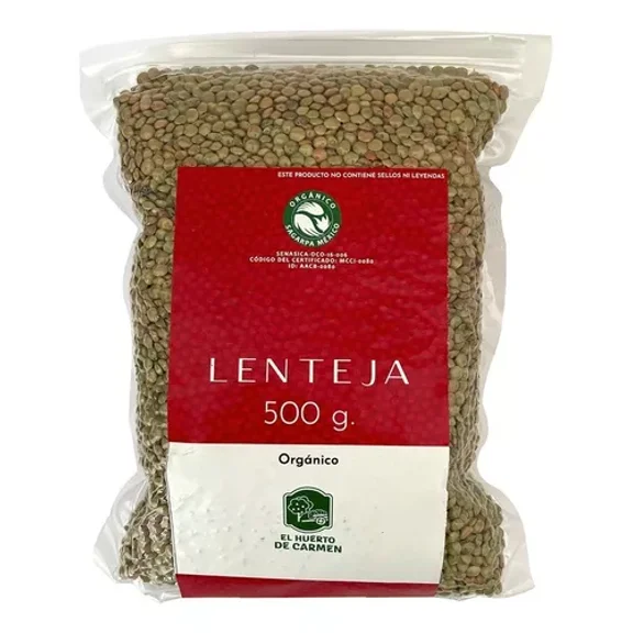Lenteja Agroecológica Orgánica 500g Huerto Carmen