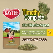 Kaytee Timothy Complete Guinea Pig 2 in 1 Digestive Support, 10lb