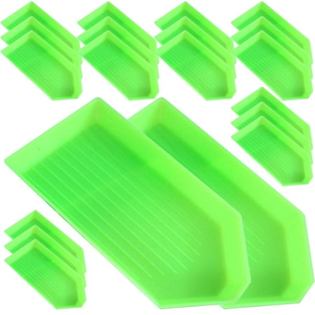 

50Pcs Plastic Bead Sorting Tray Big Diamond Trays Rhinestone Trays Holders