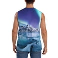 thumbnail image 4 of Balery Night At Lake Aurora 1 Camisetas sin mangas para hombre, absorbe la humedad y protege contra el mal olor.-X-Large, 4 of 7